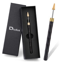 DIUDUS Leather Edge Dye Pen  Wood Handle Stainless Steel Top Edge Dye Roller Oil Pen Belt Finisher Leather DIY Craft