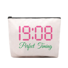 CEASQVAA Sorority Gift Pink and Green Makeup Cosmetic Bags Black Greek Sorority Gift Paraphernalia for Sister Friend