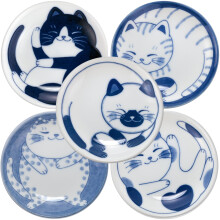 LOVE LOVE JAPAN Desszert sushi szjaszsz salta kis tnyr szett Kermia macska dizjnkszlet 5 darabbl Made In Japan Sleeping Cat