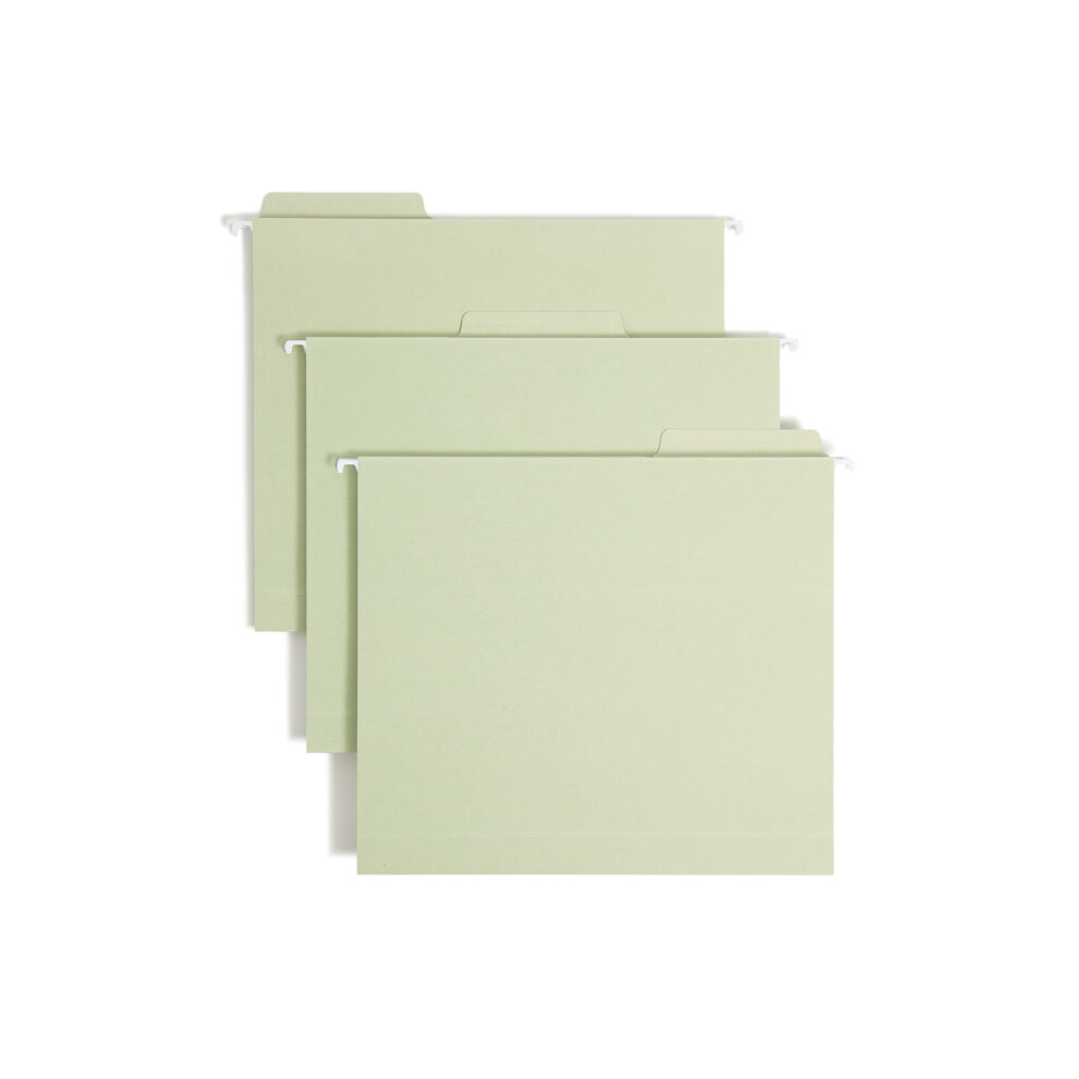 Photos - File Folder / Lever Arch File Smead FasTab Hanging Box Bottom File Folder 2 Expansion 1/3-Cut Built-in Tab Letter Size Moss 20 per Box  64201 (64201)