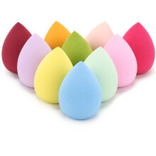 BTYMS 10 stykker Makeup Svampblendere Sk?nhedssvampe ?gformet Blending Sponge Foundation Applikator Kosmetiske svampe