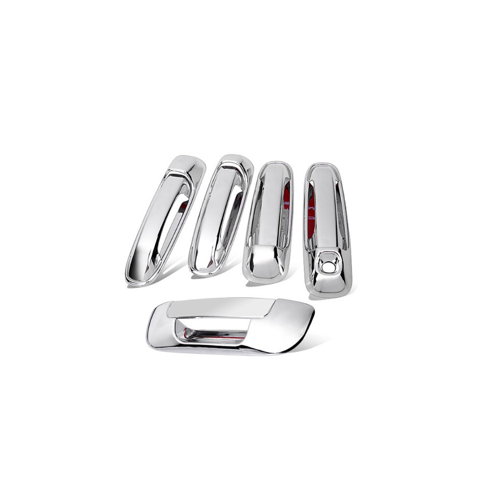 99Parts - Maniglia Per Portiera Laterale Cromata E Copri-Copertura Per Portellone Posteriore, Compatibile Con Dodge Ram 1500, 2500 E 3500 Dal 200-image