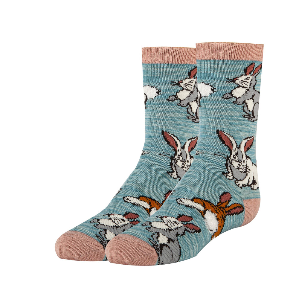 Chaussettes Fantaisie Pour Enfants Oooh Yeah, Chaussettes D?Contract?Es Amusantes Et Amusantes Pour Gar?Ons Et Filles De Taille 6 ? 8 Ans (Bunny Hop)-image
