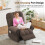 (Brown) Comfortable And Soft Teddy Velvet Electric Sofa 4