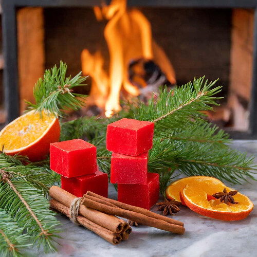 Candlecopia Χριστουγεννιάτικες Βαθιά Αρωματισμένες Vegan Κερί Λιώνει, 12 Κύβοι, 6.4 Ουγκιές 1