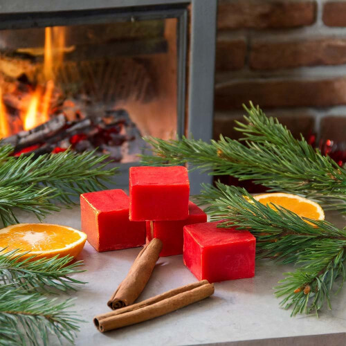 Candlecopia Χριστουγεννιάτικες Βαθιά Αρωματισμένες Vegan Κερί Λιώνει, 12 Κύβοι, 6.4 Ουγκιές 2