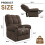 (Brown) Comfortable And Soft Teddy Velvet Electric Sofa 10