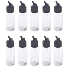 T TULEAD PLAST PLAST BOTTLES PEINTURES Air Elevement des bouteilles de peinture 30 ml Pack d'accessoires d'aerographe d'alimentation a double act