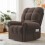 (Brown) Comfortable And Soft Teddy Velvet Electric Sofa 1