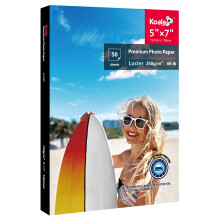 Koala Premium Fotopapier 5x7 inch Glanzend fotoprinterpapier voor inkjetprinter Waterbestendig Zacht glanzend 66 lb 50 vellen