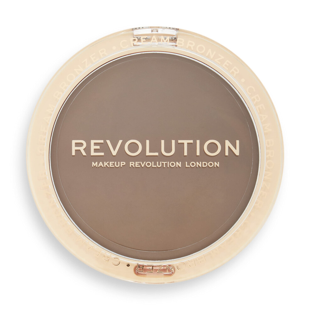 Revolution Beauty Ultra Cream Face Bronzer Cr   me Contouring modulable et estompable Vegan et sans cruaut    Moyen 0,24 oz.