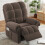 (Brown) Comfortable And Soft Teddy Velvet Electric Sofa 13
