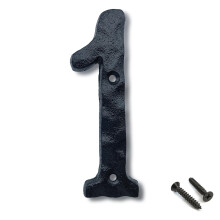Numeros de maison pour l'exterieur de 5,5 pouces de haut en fonte a la fonte des numeros d'adresse de maison ou le numero de bote aux lettres me