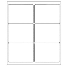 9527 Product 6 stuks 3-1/3 x 4 stickerlabels Verzendadreslabels voor laser-/inkjetprinter 100 vellen Totaal 600 labels