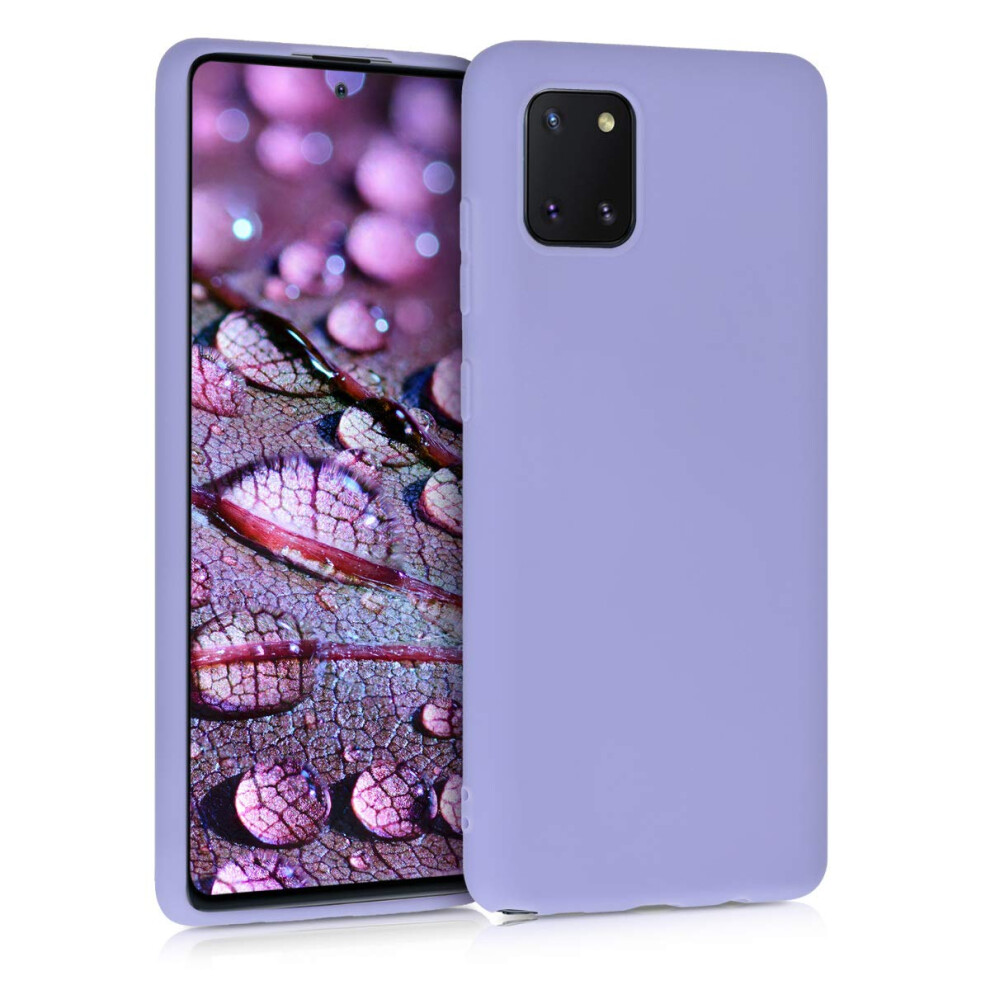 Kwmobile Case Compatible With Samsung Galaxy Note 10 Lite Case - Soft Slim Protective Tpu Silicone Cover - Light Lavender Purple 4063004156032
