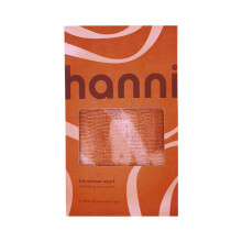 HANNI Extra-Long Shower Scarf Japanese-Inspired Exfoliating Body Scrubber Loofah-Like Wash Cloth for Dead Skin Removal
