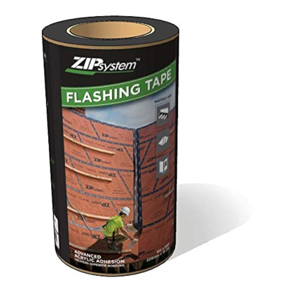 Huber ZIP System Flashing Tape | 9 inches x 50 feet | Self-Adhesive Flashing for Doors-Windows Rough Openings (9"""" x 50')