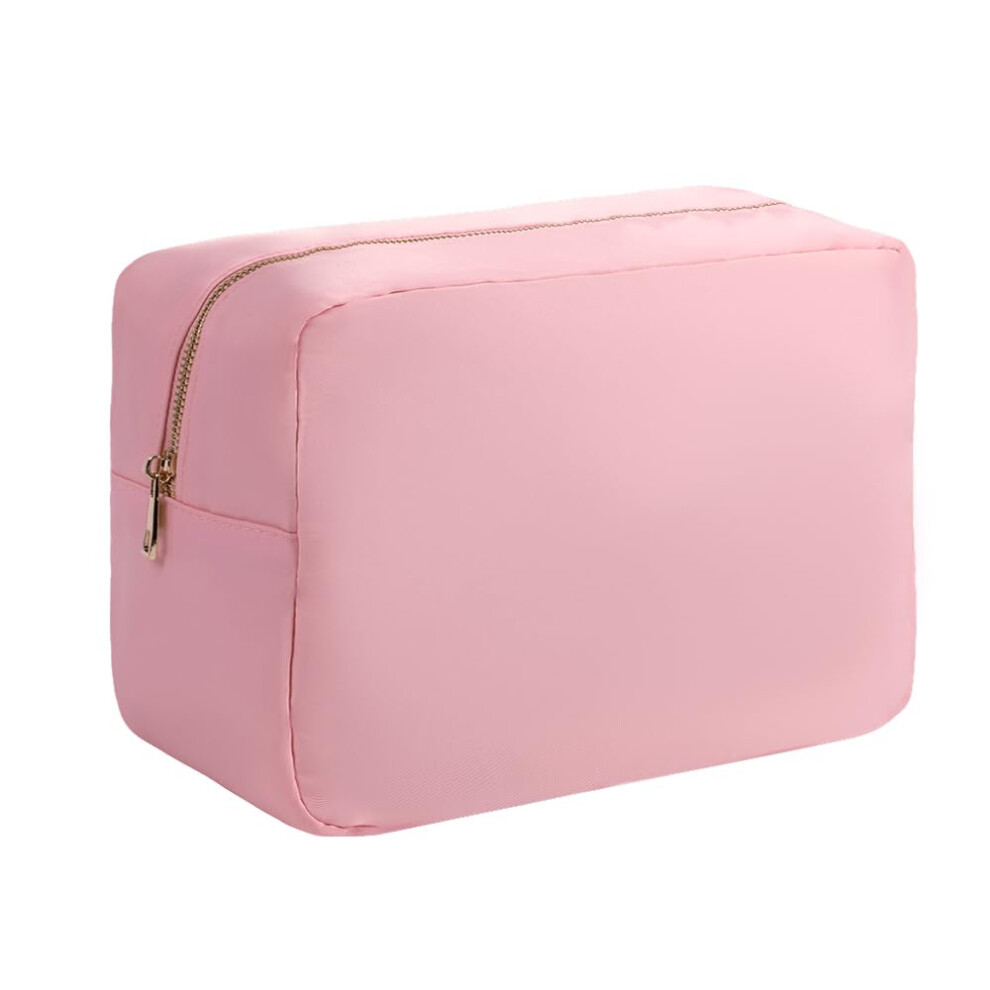 Yogorun Aktualisierte, Super Extra Gro?E Make-Up-Tasche, Reise-Kosmetiktasche, Nylon-Rei?Verschlusstasche F?R Damen (Pink Xl)-image