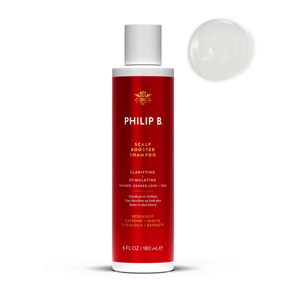 PHILIP B Scalp Booster Shampoo  6 fl. oz. (180 ml) - Clarifying Shampoo Stimulates Scalp for Thicker  Denser Looking Hair