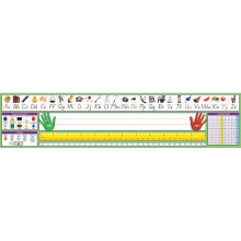 North Star Teacher Resource NST9041 Adhesive Primary Modern Manuscript -pytlevyt 17,5 x 4 tuuman monivrinen 36 kappaleen pakkaus