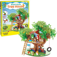 Creativity for Kids Build and Grow Tree House Craft Kit - Treehouse Playset Toy for Boys and Girls Classic Toys for Kids