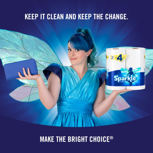 Sparkle Pick-A-Size Χαρτί κουζίνας, 6 Διπλοί Ρόλοι = 12 Κανονικοί Ρόλοι 1
