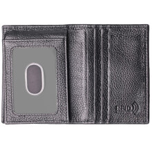 Juzar Tapal Collection RFID L-fold tegnebog til m?nd Kortetui ID Holder Bifold Trifold Snake Texture (J700LF Sort)