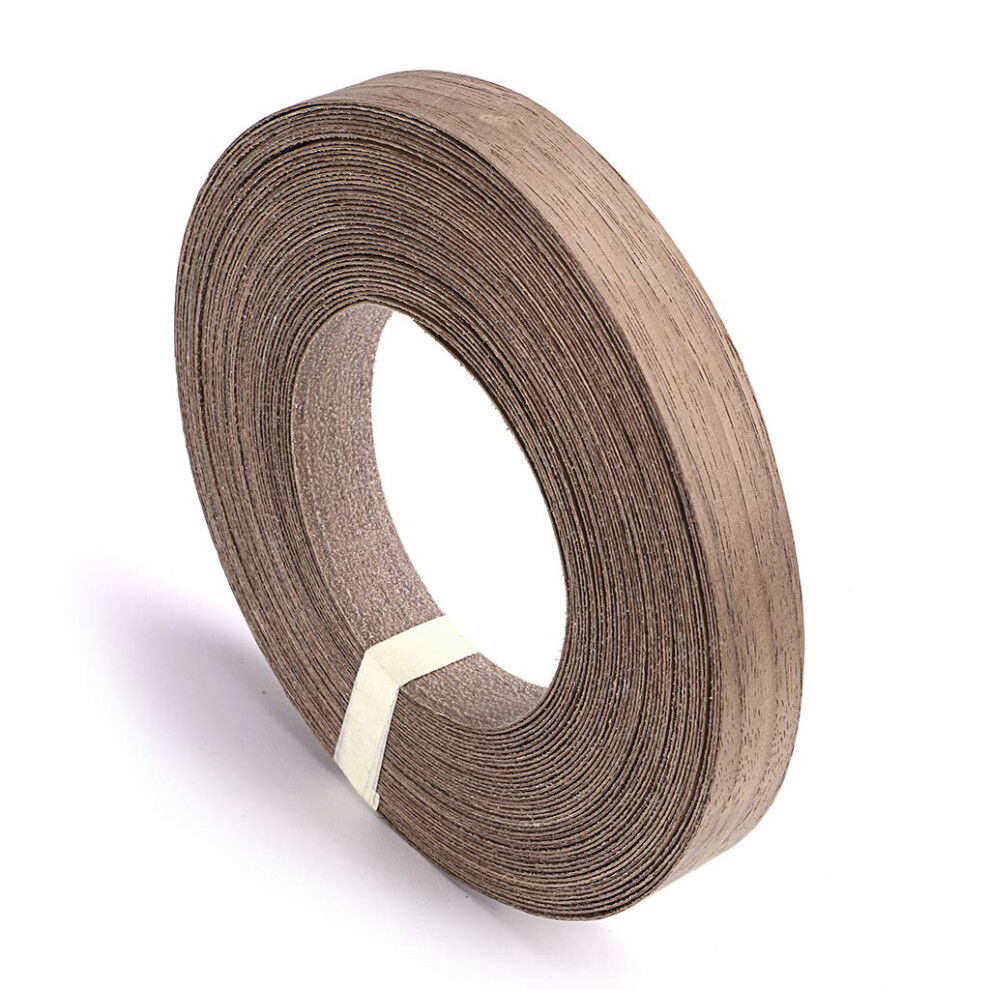 Skelang Walnut Wood Veneer Edge Banding Preglued Iron-On With Hot Melt Adhesive Edgebanding Flexible Wood Tape (3/4""""?50') 736140237012