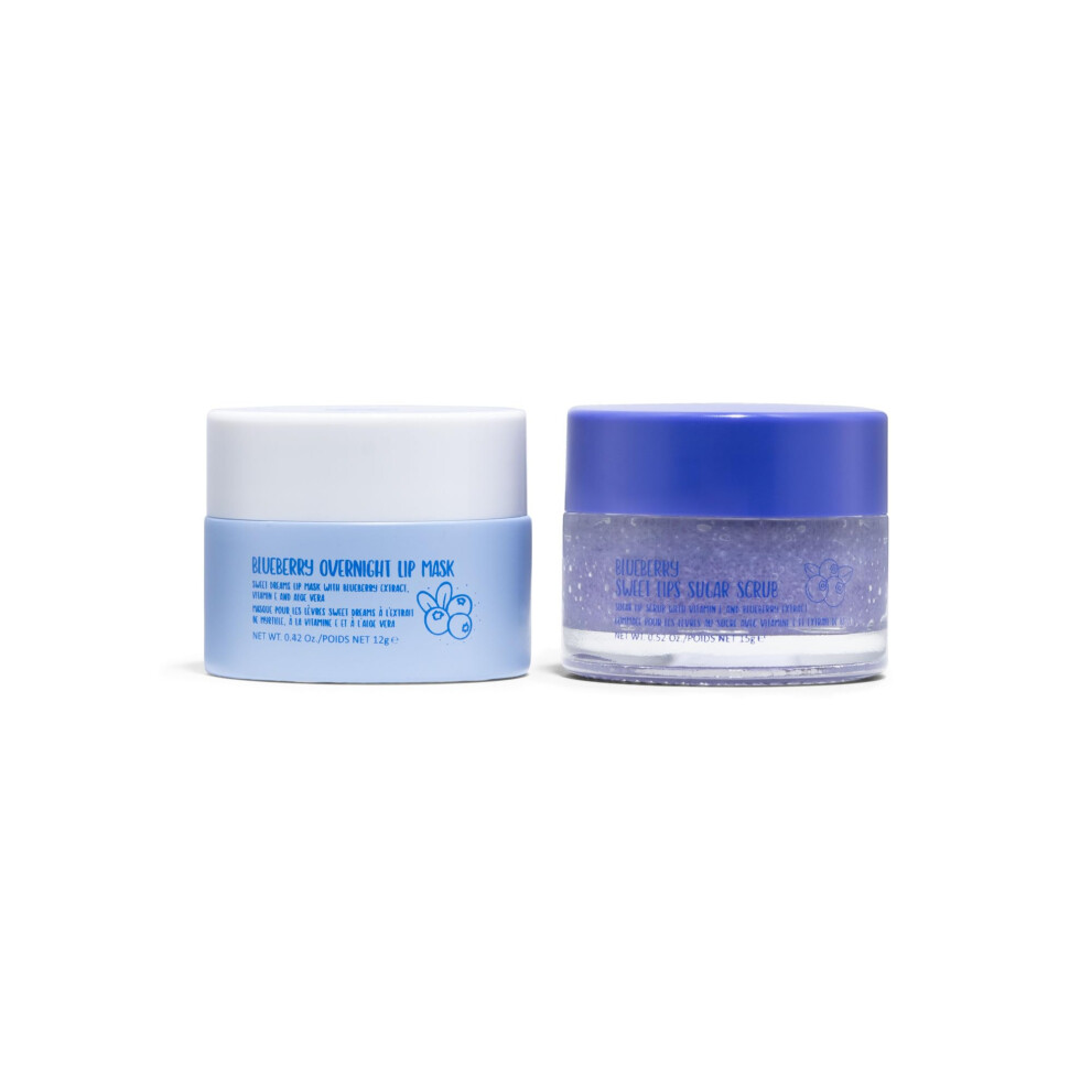 D O Exfoliante Labial Y Mascarilla Nocturna W7 Sweet Dreams - Set De 2 - Sabor A Ar Ndano - Exfolia, Acondiciona, Calma E Hidrata-image