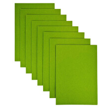 Jtnohx Stijve Vilt, 2mm Dikke Vilt Bladen voor Knutselen, 8"x12" Harde Vilt Vierkanten 8Pcs voor DIY Projecten (Groen)