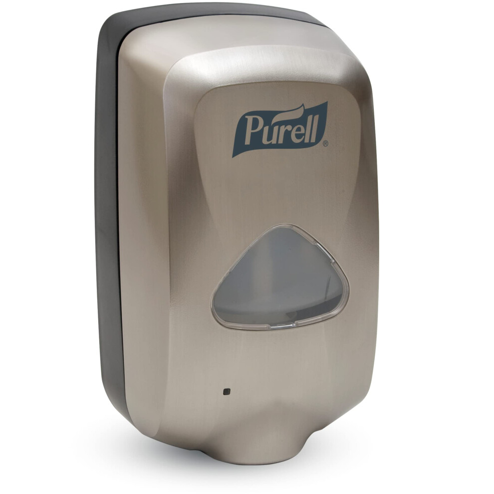 PURELL TFX Touch-Free Hand Sanitizer Dispenser  Nickel  for 1200 mL PURELL TFX Hand Sanitizer Refills (Pack of 1) - 2780-12