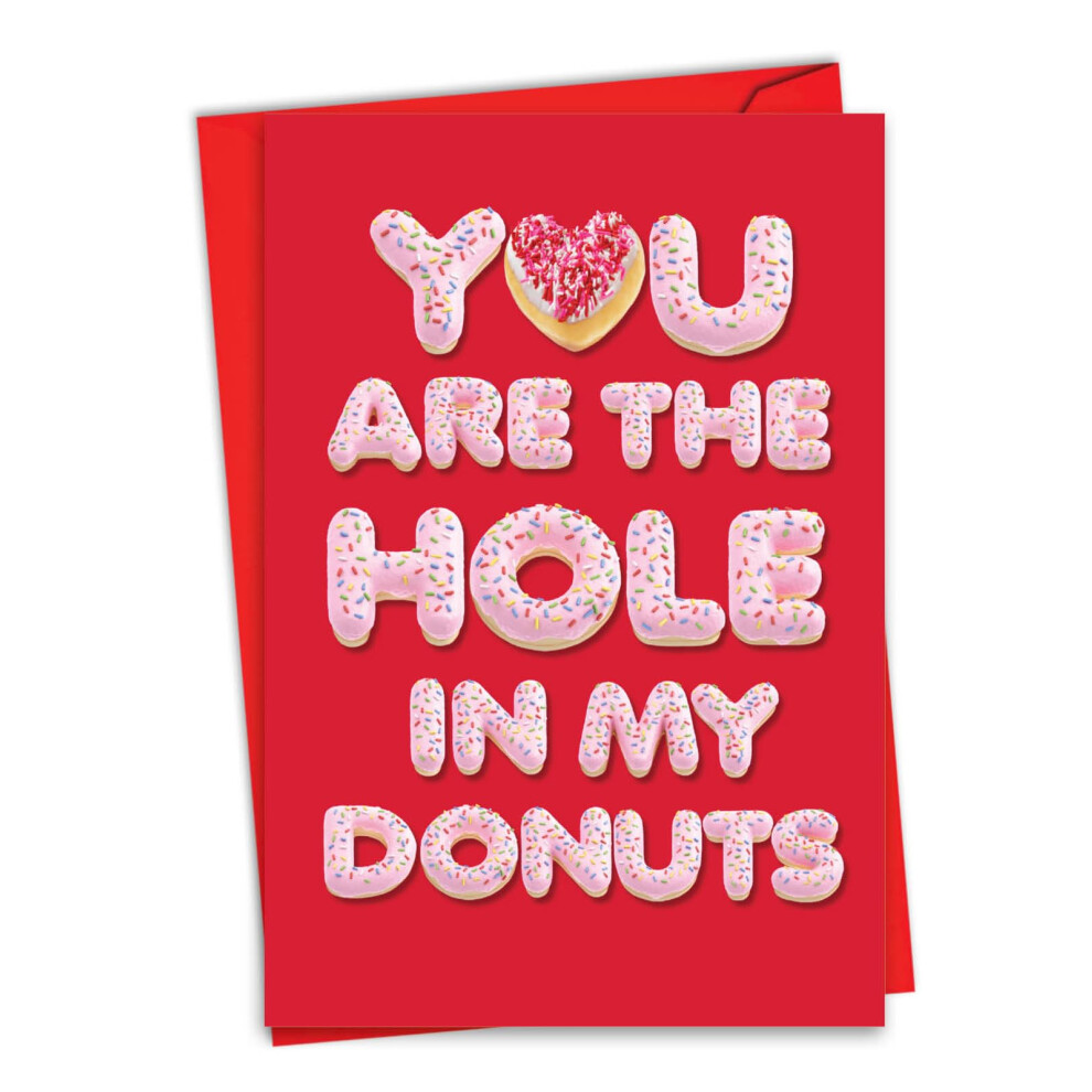 Foro Nel Mio Donuts: Hilarious Carta Di San Valentino Con Un Dolce, Donut-Lettered Messaggio, Con Busta. C6775VDG-image