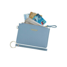 Aiyo Nice Nice Slim RFID krtya tok tart csukls Zip ID tok pnztrca Kis bor pnztrca rme pnztrca kulcstartval (kk)