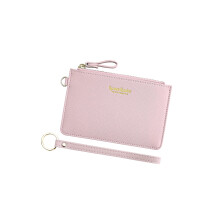 Aiyo Nice Nice Slim RFID krtya tok tart csukls Zip ID tok pnztrca Kis bor pnztrca rme pnztrca kulcstartval (meztelen)