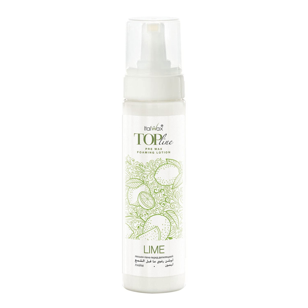Italwax Pre Wax Foaming Lotion - 200ml / 6.76fl.oz - Prepare the skin for waxing hair removal - Suitable for all skin types