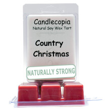 Candlecopia Country Christmas Χειροποίητα Αρωματικά Κεριά Vegan, 12 Κύβοι 6.4 Οζ σε 2 x 6-Συσκευασίες
