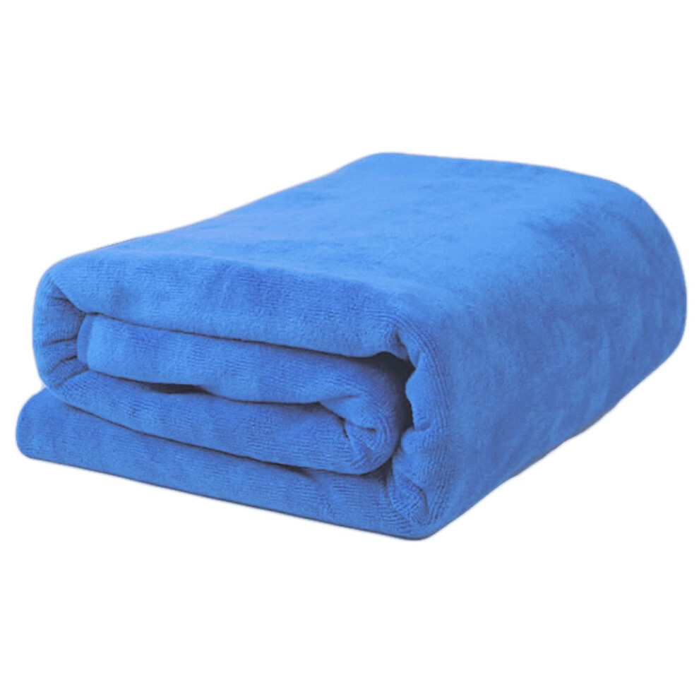 MYLSMPLE Luxury Microfiber Bath Towel Bath Sheet Beach Spa Extra Large Soft Absorbent Towel (36 Inch X 72 Inch  Light Blue)