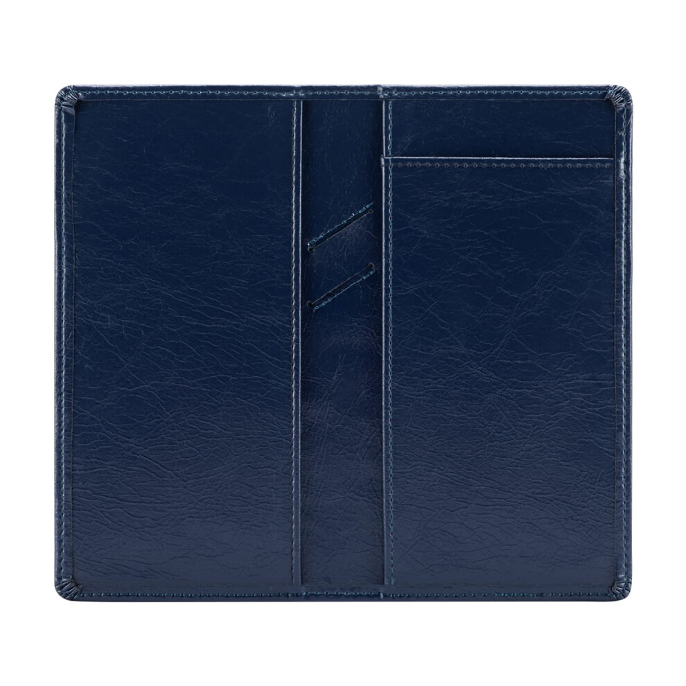 Aurya - Accessorio Da Viaggio - Billfold - Portafoglio Da Donna Con Libretto Degli Assegni, Blu Scuro, Taglia Unica, Portafoglio Libretto Degli Assegni-image
