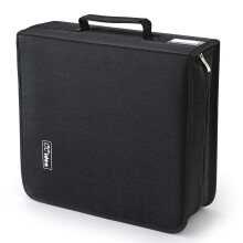 CCidea CD-etui DVD-etui Opbevaringsholder-264 Kapacitet Mediebinder CD Wallet Disc-h?fte L11,4 x B 6,4 x H3,5 TOMME (sort)