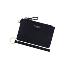 Aiyo Nice Nice Slim RFID krtya tok tart csukls Zip ID tok pnztrca Kis bor pnztrca rme pnztrca kulcstartval (fekete)
