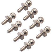 8 peas vgoohobby parafusos de cabea esfrica de metal fixadores parafusos esfricos de fixao compatveis com himoto redcat 1/10 rc carro bugg