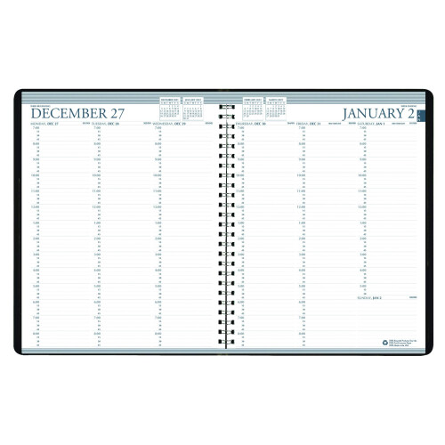 House of Doolittle 2022-2023 Planeador Semanal Profissional de 2 Anos, Preto, 8.5 x 11 Polegadas