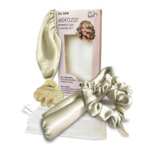 Sleep N Curl 100%-ban tiszta, biolgiailag leboml bambusz selyem melegts nlkli hajcsavar KIT tiszta bambusz selyem sapkval (motorhzteto)