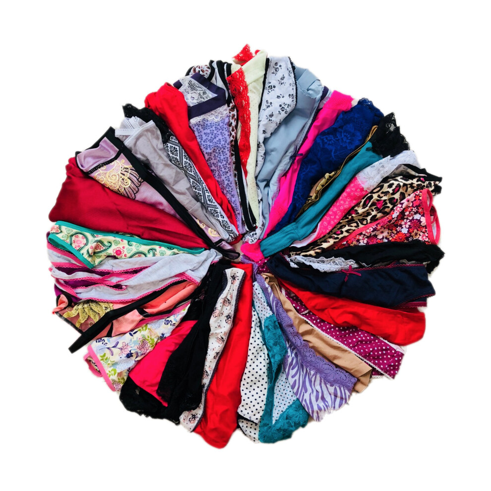 Morvia Lot de 20 culottes sexy pour femme, strings, slips hipster, tanga, sous-v   tements multicolores assortis (XS)