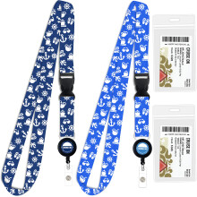 Cruise Lanyard for Ship Cards - 2-Pack Retractable Badge & Waterproof Holder - Cruise Essentials 2025-2026