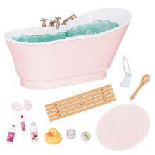 Our Generation by Battat  Bath & Bubbles Deluxe-Set fr 18-Zoll-Puppen  Spielzeugpuppe und Zubehr fr 18-Zoll-Puppen  ab 3 Jahren
