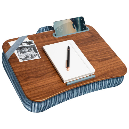 Lapgear Designer Lap Desk com suporte para telefone e borda de dispositivo - listras de seta - se encaixa em laptops de at    15,6 polegadas - esti
