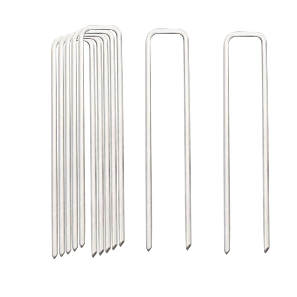 Agrafes de sol Keoferlo calibre 8, agrafes paysag   res de 15 cm, lot de 30, pour barri   re de sol en m   tal pour pelouse, piquets en U robustes