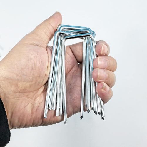 Keoferlo 8 Gauge Στερέωσεις Εδάφους 4 Ίντσες 16Pack Μεταλλικά Στερέωσεις Σκηνών 2