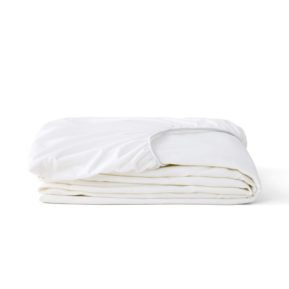 Prot  ge-matelas Tuft & Needle King - Imperm  able, r  sistant aux liquides, sommeil silencieux, style drap-housse, doux et confortable, blanc
